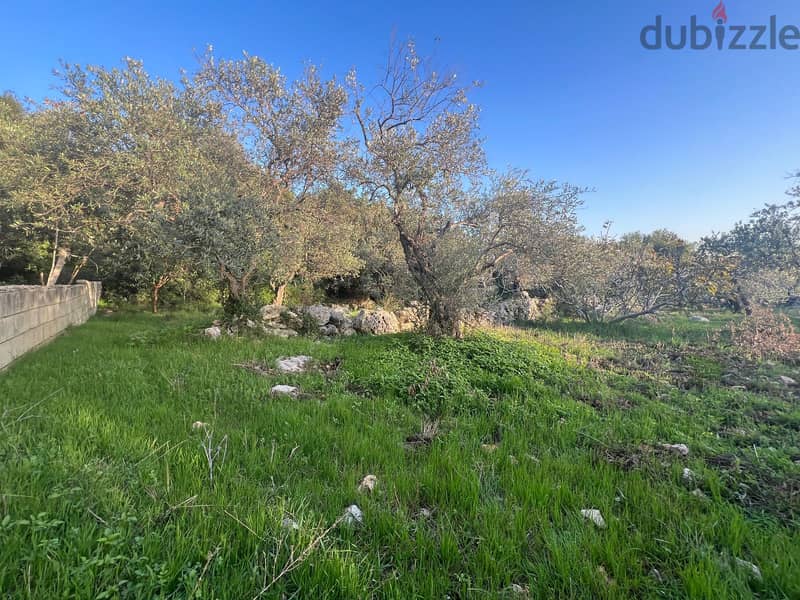 A 1255 m2 land + open sea view for sale in Monsef-أرض للبيع في منصف 2