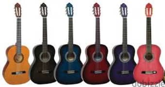 guitars 3/4 4/4 1/2 all colours