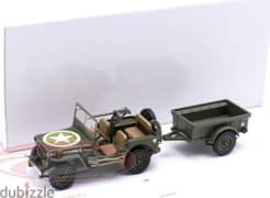 Jeep Willys (Army) diecast car model 1;43. 0