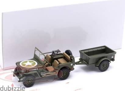 Jeep Willys (Army) diecast car model 1;43.