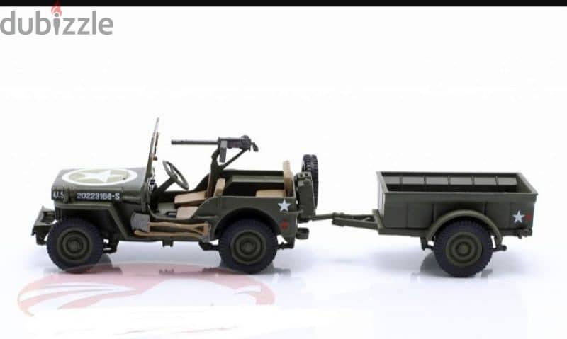 Jeep Willys (Army) diecast car model 1;43. 2