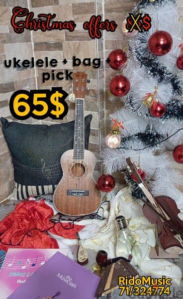 ukelele 23 inch with bag and pick 0