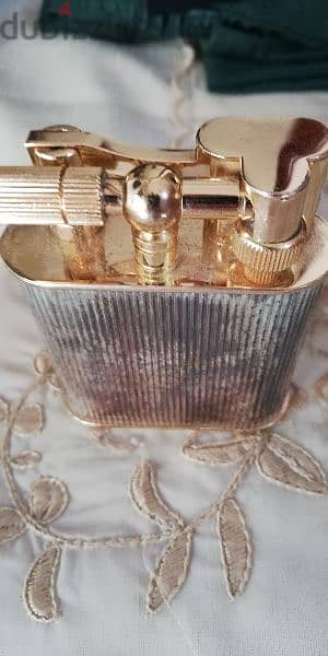 antique  retro  cigars lighter heavy gold plated 4
