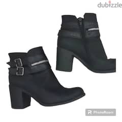 Black Leather Ankle Boots 0