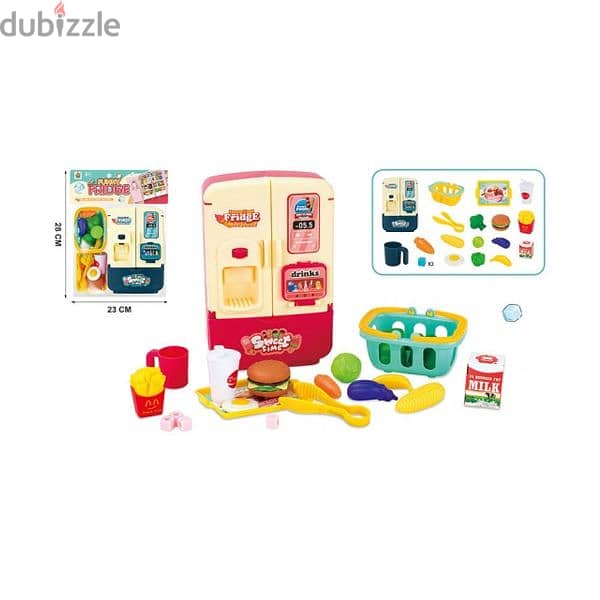 Refrigerator With Food Play Set 0