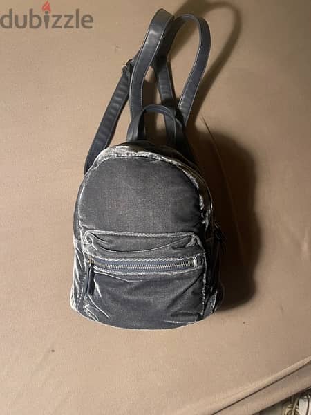PARFOIT backpack grey velvet new 2