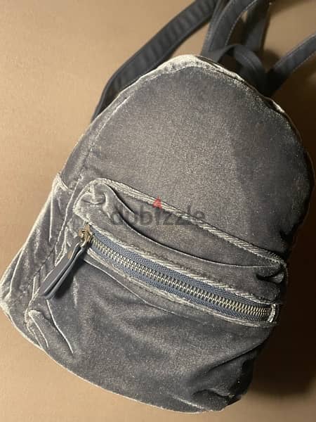 PARFOIT backpack grey velvet new 5