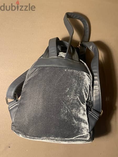 PARFOIT backpack grey velvet new 6