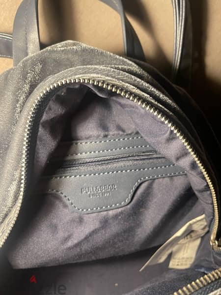 PARFOIT backpack grey velvet new 9