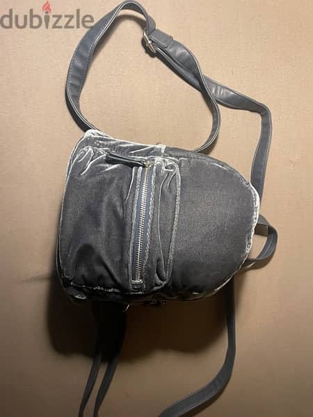 PARFOIT backpack grey velvet new 13