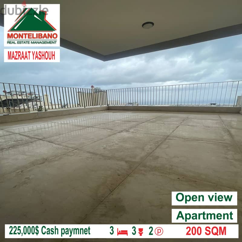 Open view apartment for sale in MAZRAAT YASHOUH!!!! 0