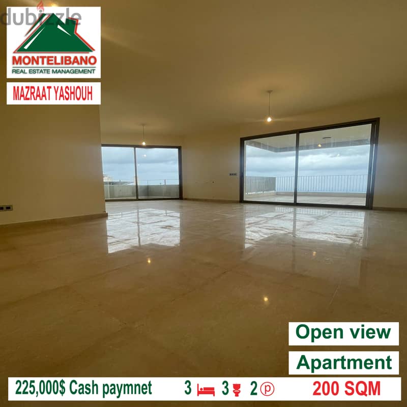 Open view apartment for sale in MAZRAAT YASHOUH!!!! 1