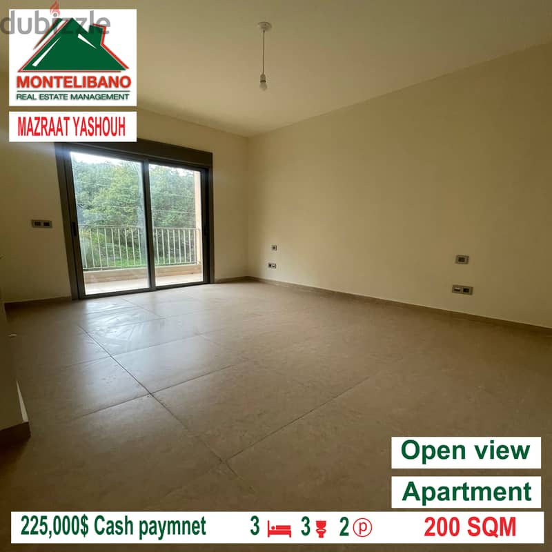Open view apartment for sale in MAZRAAT YASHOUH!!!! 4