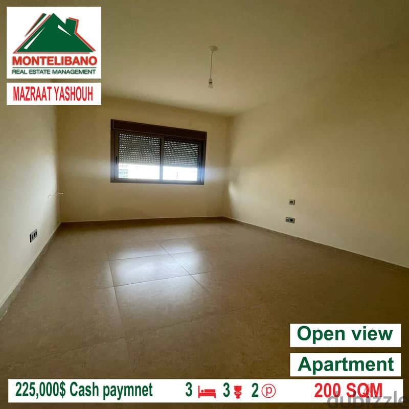 Open view apartment for sale in MAZRAAT YASHOUH!!!! 5