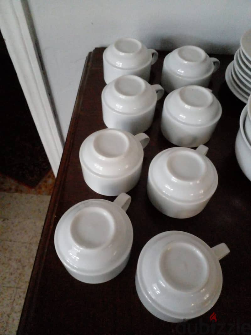 Full set of 19 white tea service 2