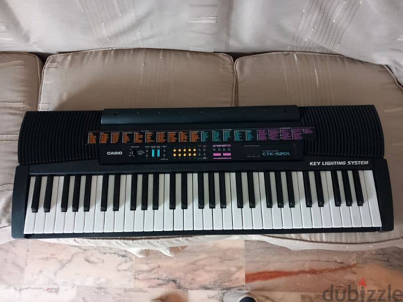 CASIO Keyboard CTK 520 L Key Lighting System  with New Stand 1