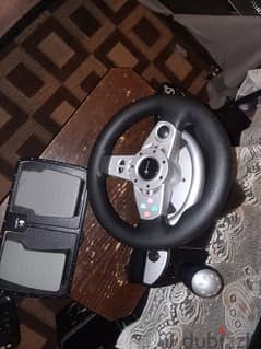 steering wheel for ps2 ps4 xbox and pc  like new