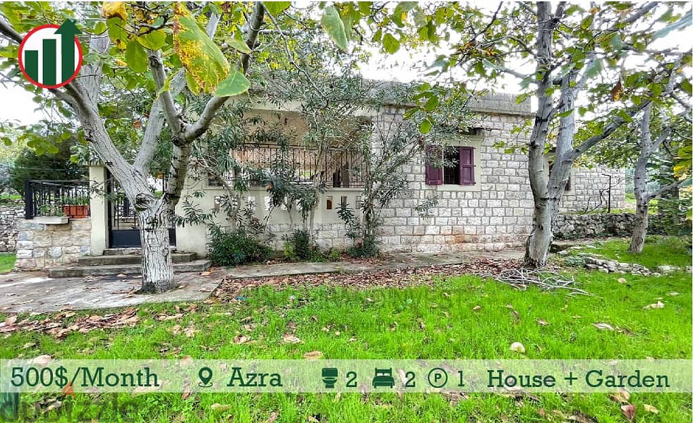 House for Rent in Azra with Terrace and Garden! 0