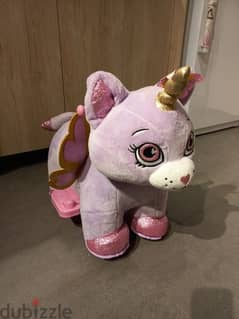 Huffy Ride-On Plush Unicorn Kitten.