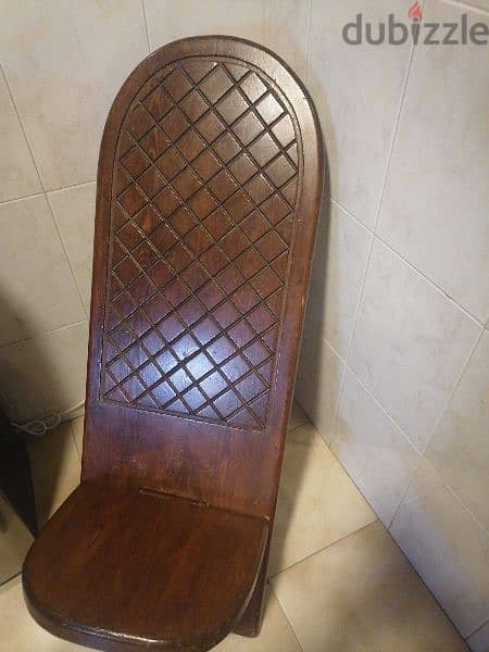 African Solid Chair, wood 2