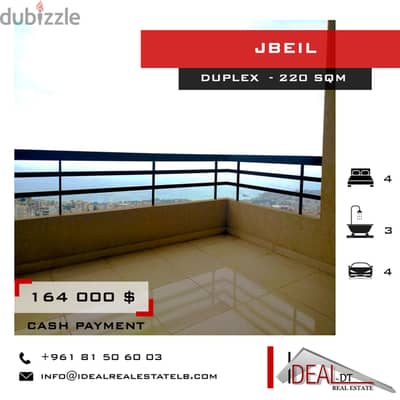 Duplex for sale in jbeil 220 SQM REF#JH17214