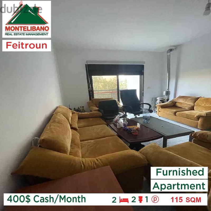 400$Cash/Month!!Apartment for rent in Feitroun!! 1