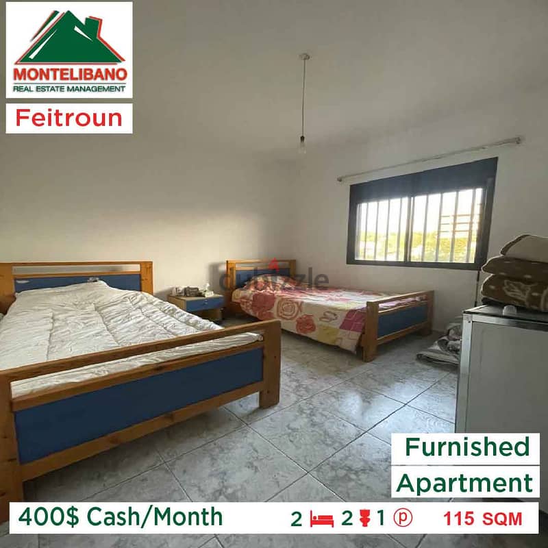 400$Cash/Month!!Apartment for rent in Feitroun!! 2