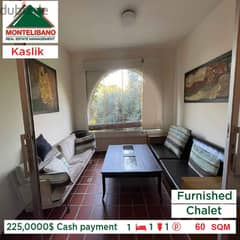 225,000$Cash payment!!Chalet for sale in Kaslik ( Portemilio )!!!