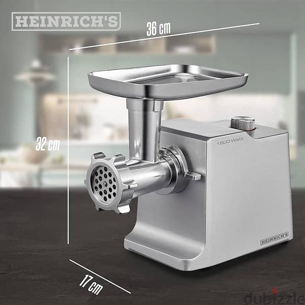 heinriche’s meat grinder-1800 watt-full metal-مكنة لحمة 1