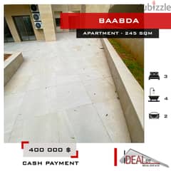 Apartment for sale in baabda 245 SQM REF#MS82083 0