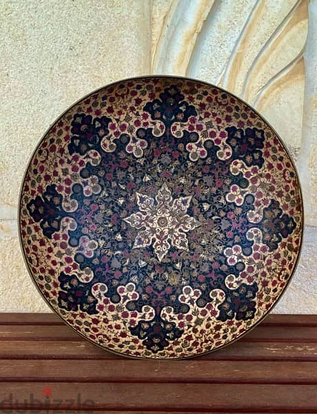 Handmade Antique Islamic Brass Plate صحن أنتيك  نحاس اسلامي 1