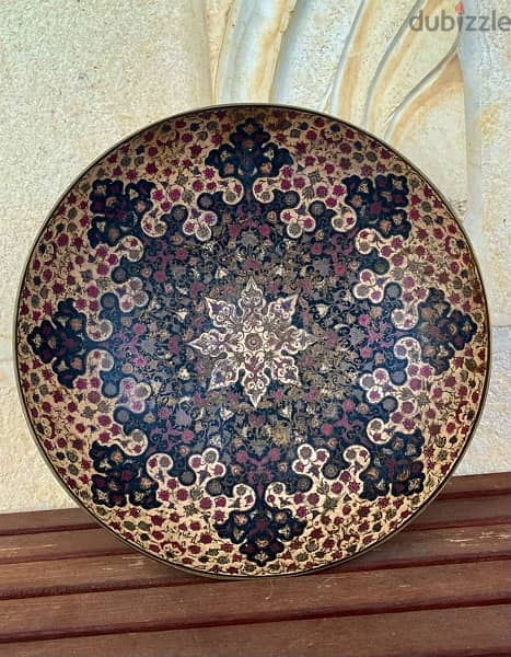 Handmade Antique Islamic Brass Plate صحن أنتيك  نحاس اسلامي 2