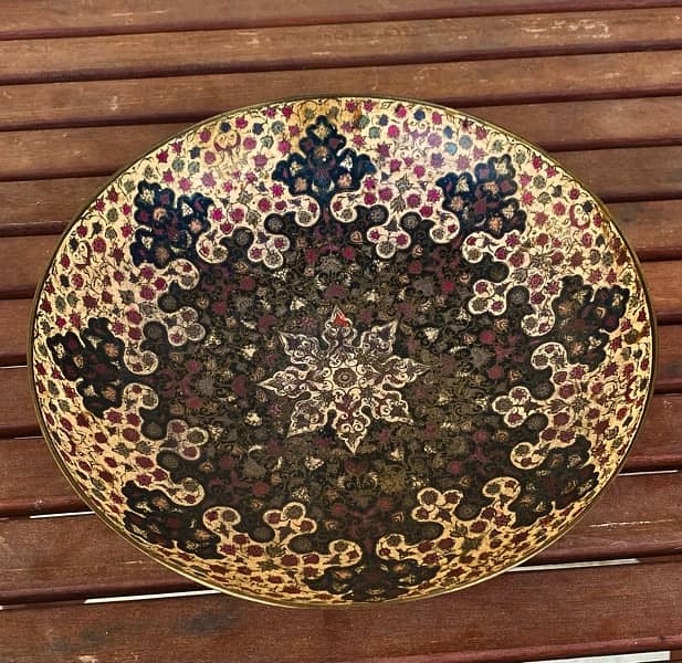 Handmade Antique Islamic Brass Plate صحن أنتيك  نحاس اسلامي 3