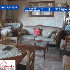 Furnished apartment in Ain El Remmaneh شقة مفروشة في عين الرمانة