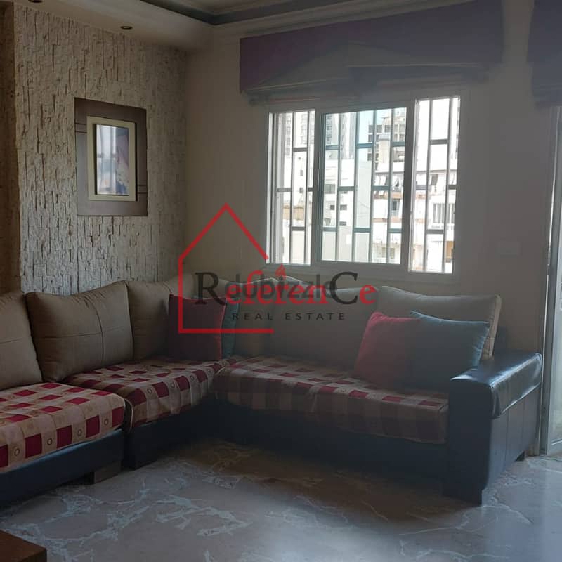 Furnished apartment in Ain El Remmaneh شقة مفروشة في عين الرمانة 1