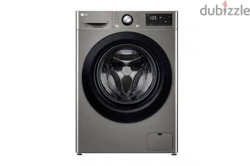 LG 10.5kgغسالة  | Front Load Washing  | AI DD | Steam | ThinQ 0