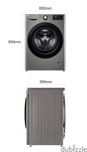 LG 10.5kgغسالة  | Front Load Washing  | AI DD | Steam | ThinQ 3