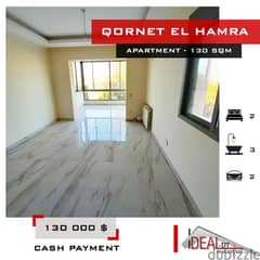 Apartment for sale in qornet el hamra 130 SQM REF#AG20121