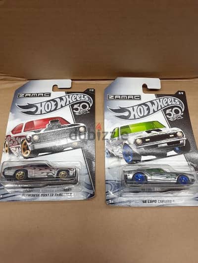 Hotwheels Zamac 50th Anniversary (8 cars) diecast car model 1;64.