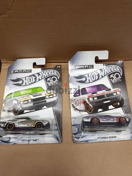 Hotwheels Zamac 50th Anniversary (8 cars) diecast car model 1;64. 1