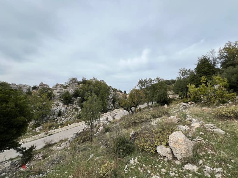 A 1295 m2 land + open mountain view for sale in Laklouk 2