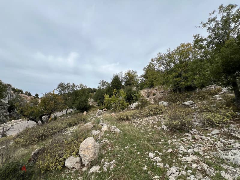 A 1295 m2 land + open mountain view for sale in Laklouk 4
