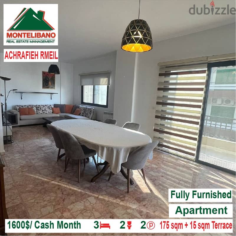 1600$/Cash Month!! Apartment for rent in Achrafieh Rmeil!! 1