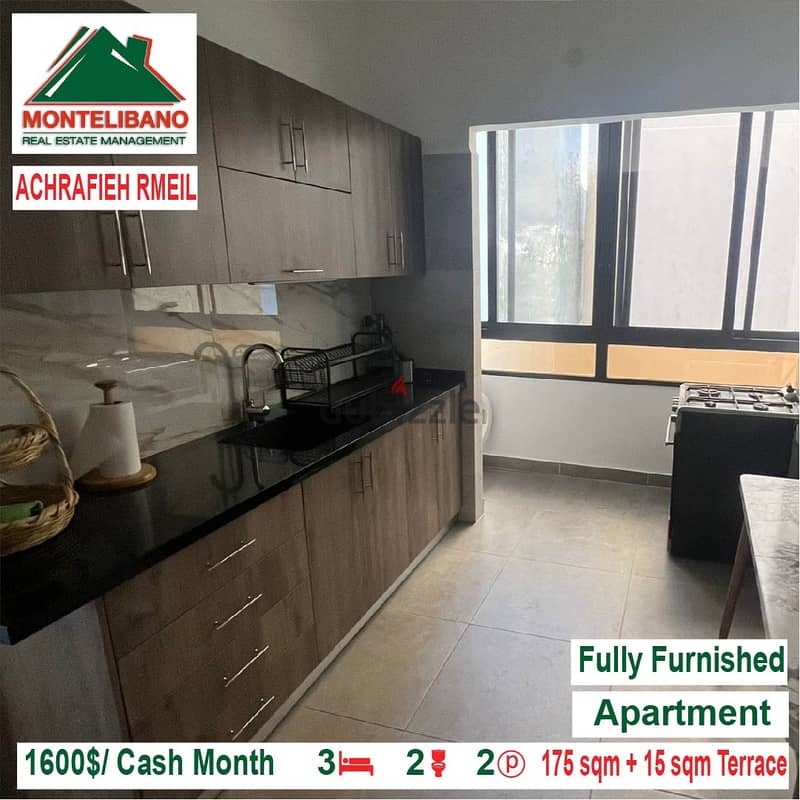 1600$/Cash Month!! Apartment for rent in Achrafieh Rmeil!! 3