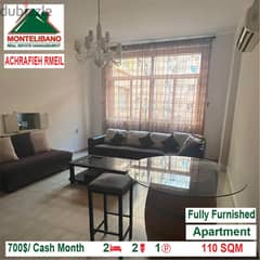 700$/Cash Month!! Apartment for rent in Achrafieh Rmeil!! 0