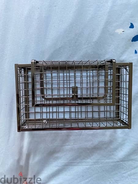 Cage Stainless Clutch Bag - Stylish 1