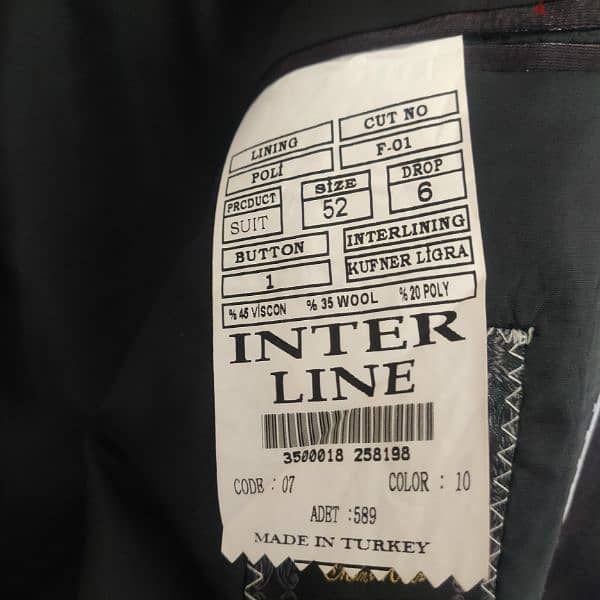 a suit used for one time only with its tie made in turkey 2