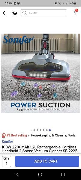 Sonifer vacuum cleaner Brand new!! 5