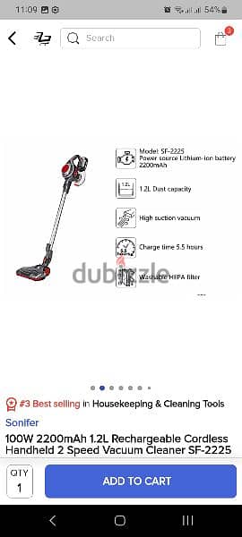 Sonifer vacuum cleaner Brand new!! 7