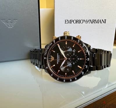 Genuine Emporio Armani Ceramica Black for men